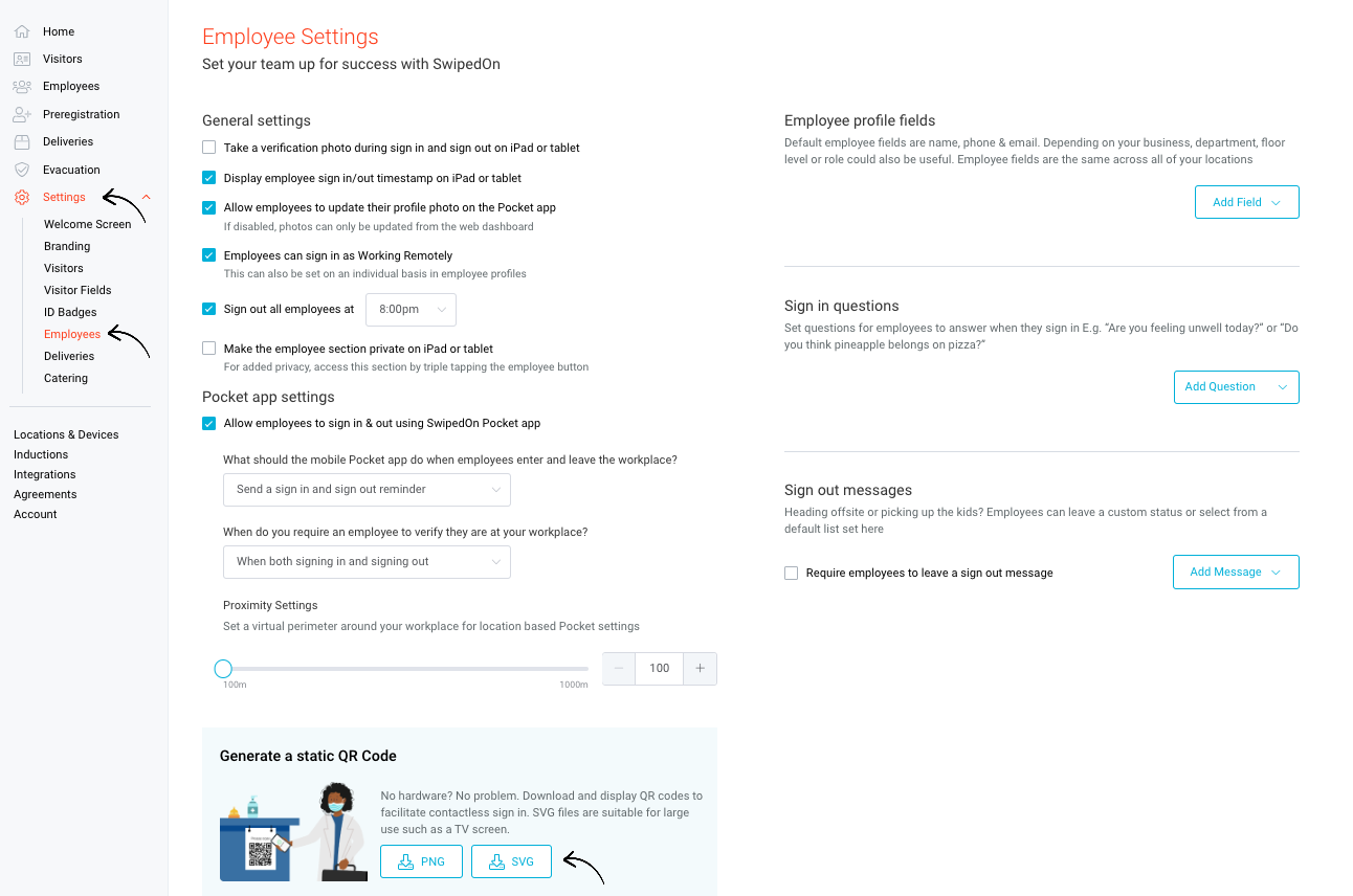 Contactless Sign In with SwipedOn Pocket